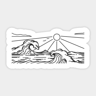 Enjoy The Waves Sticker